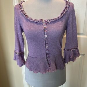 Betsey Johnson VINTAGE NWT cardigan with 3/4 Sleeves